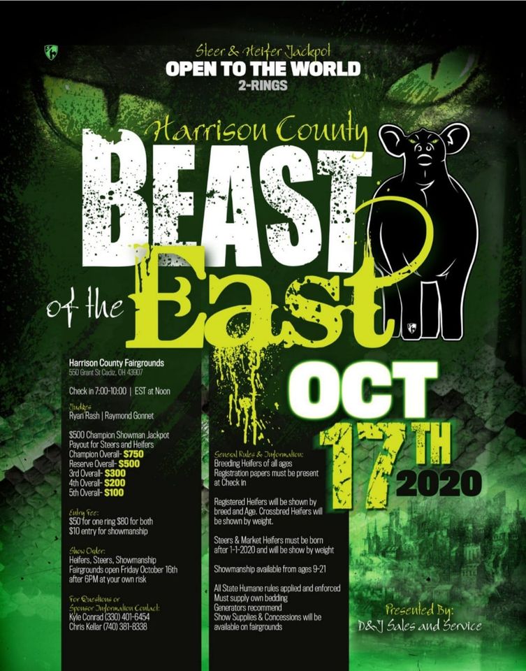 Beast Of The East Oct 17th Lautner Farms