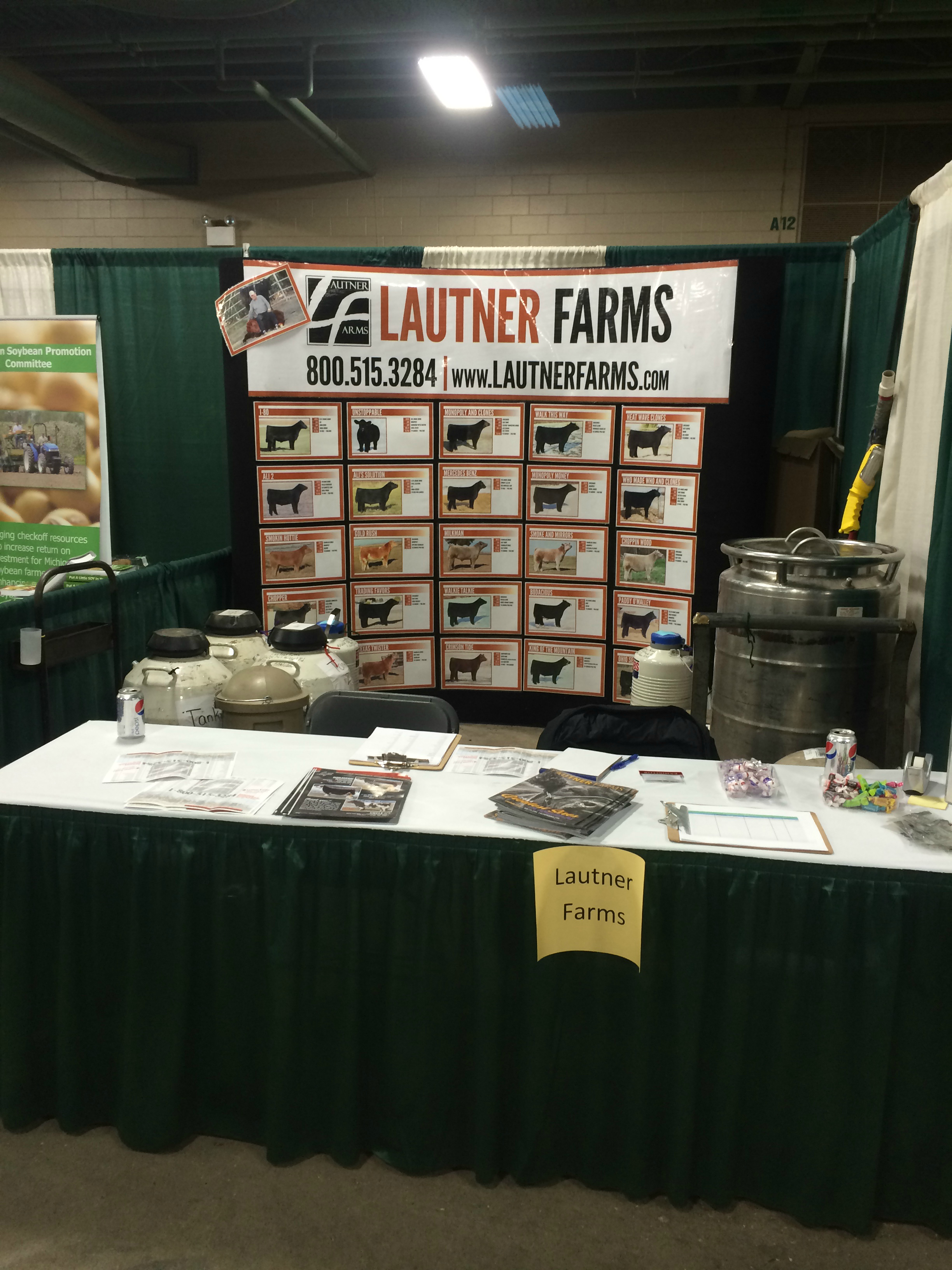 We are set up and ready to go here at the Michigan Beef Expo! Semen